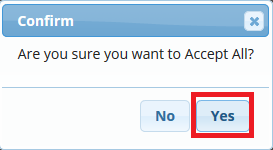Accept all confirmation