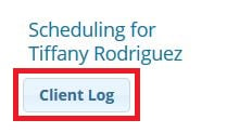 Client Log button