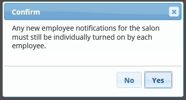 Confirm notifications
