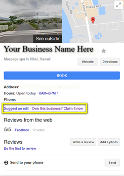 Own you business on Google