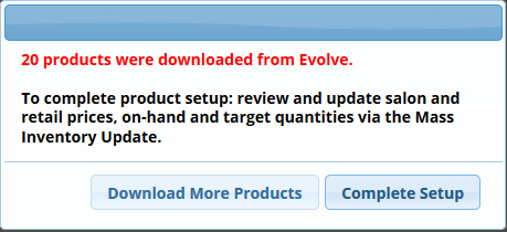 Product downloads pop up