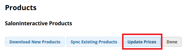 SalonInteractive Update prices 